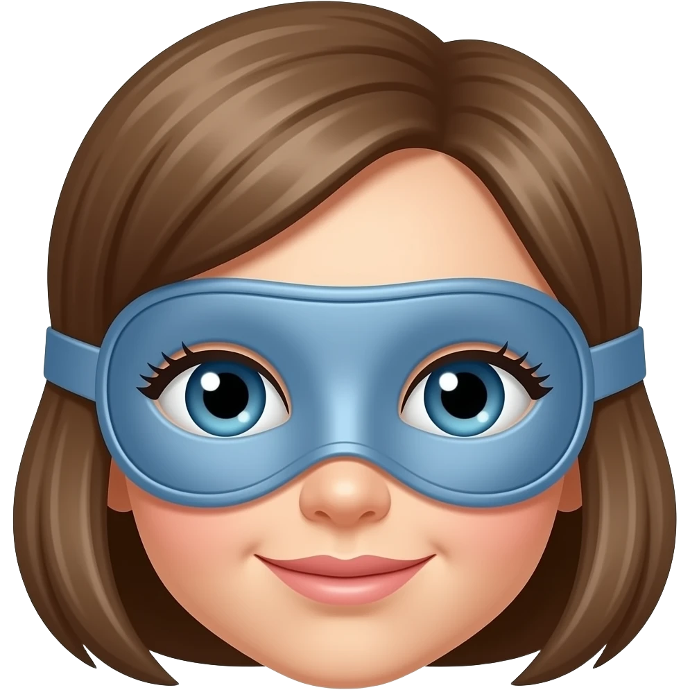 女生的眼罩 emoji