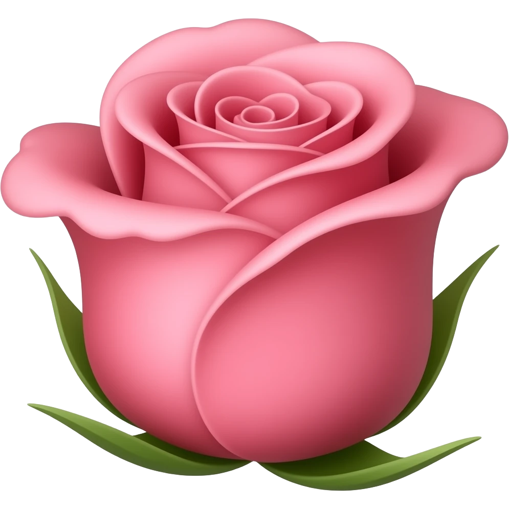 Fresh rose emoji