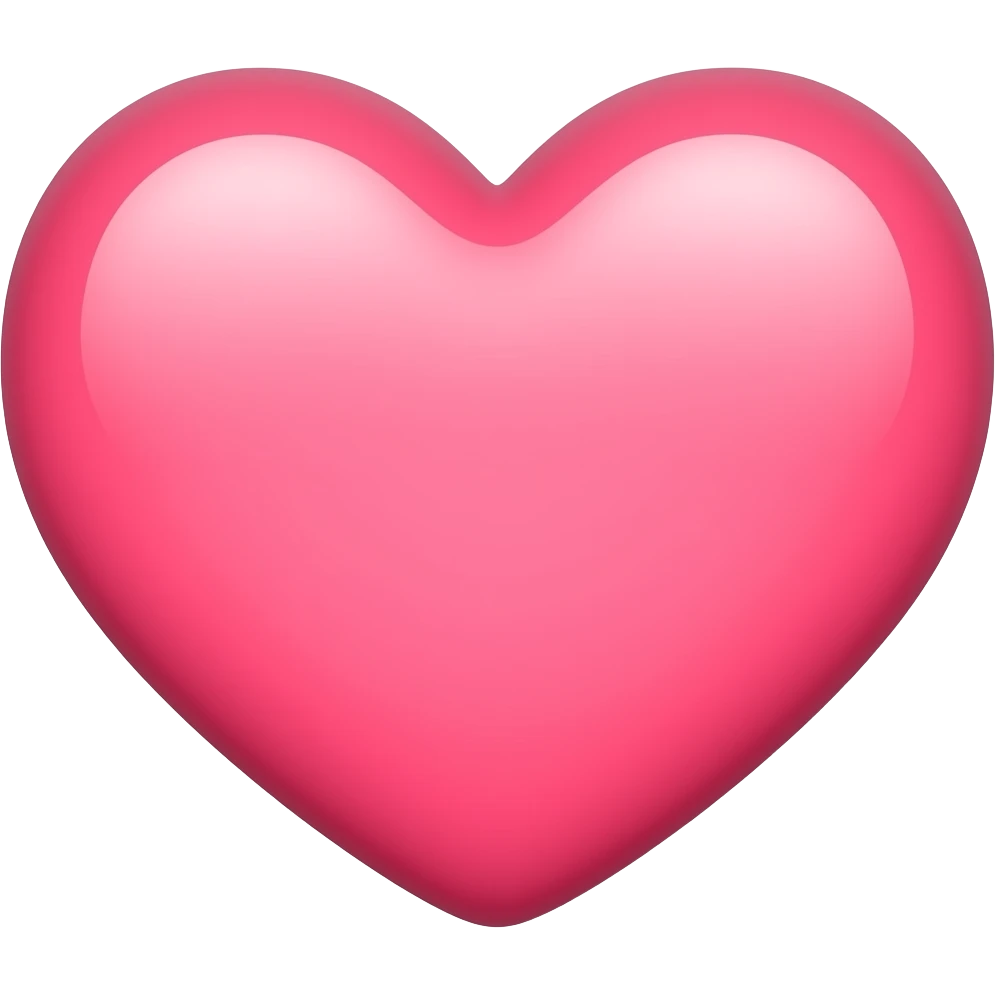 Heart pink emoji