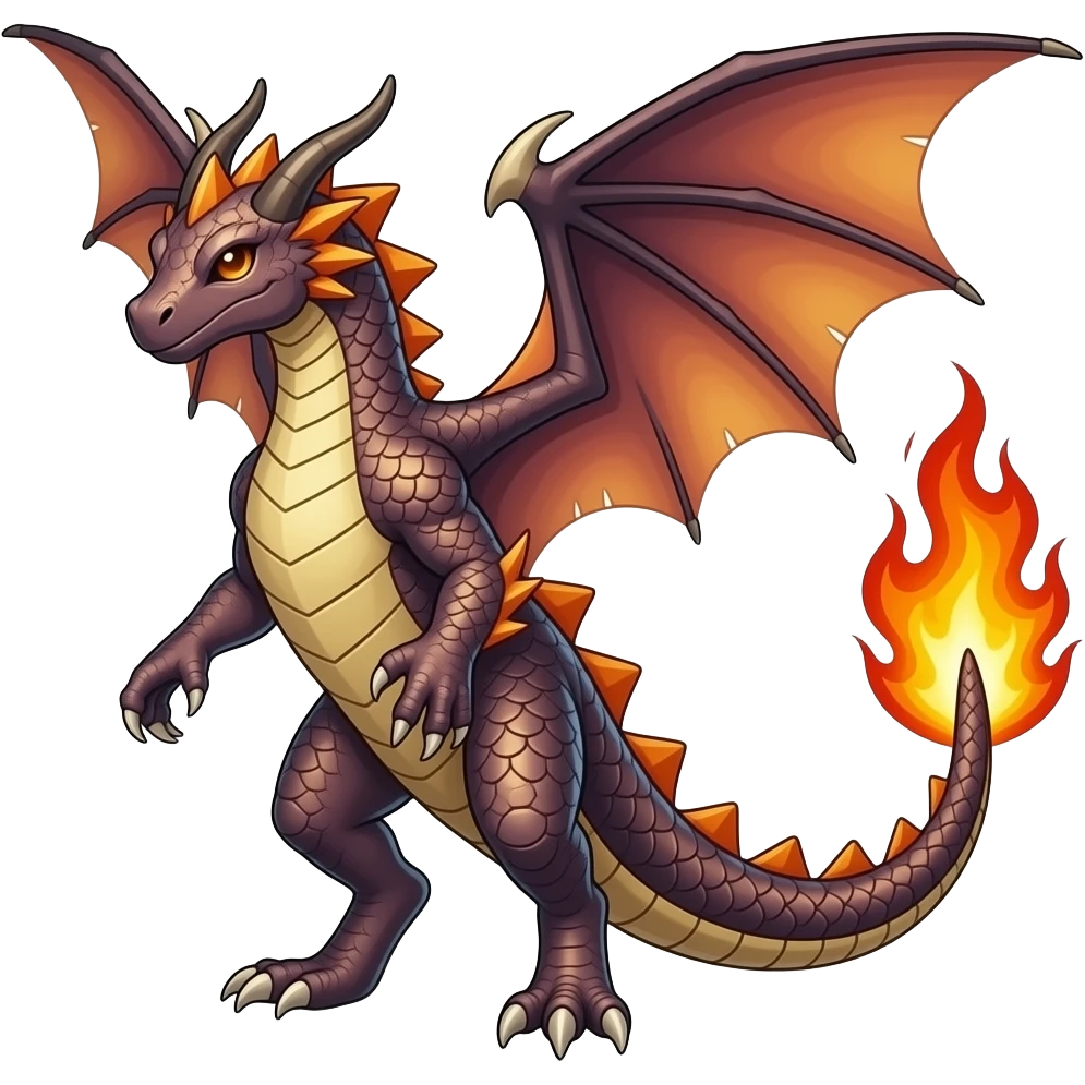 Salandit-Salamence-Flamedramon-hybrid emoji