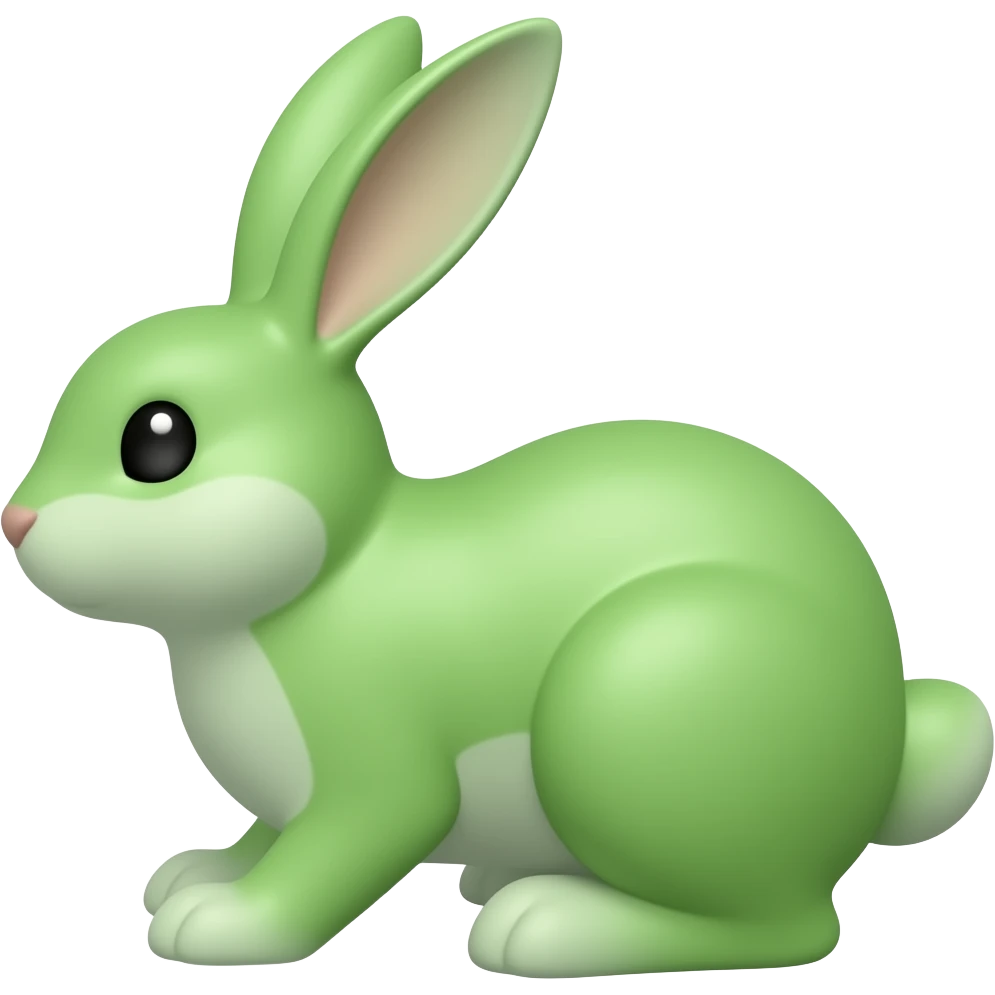 🐰 a green rabbit emoji