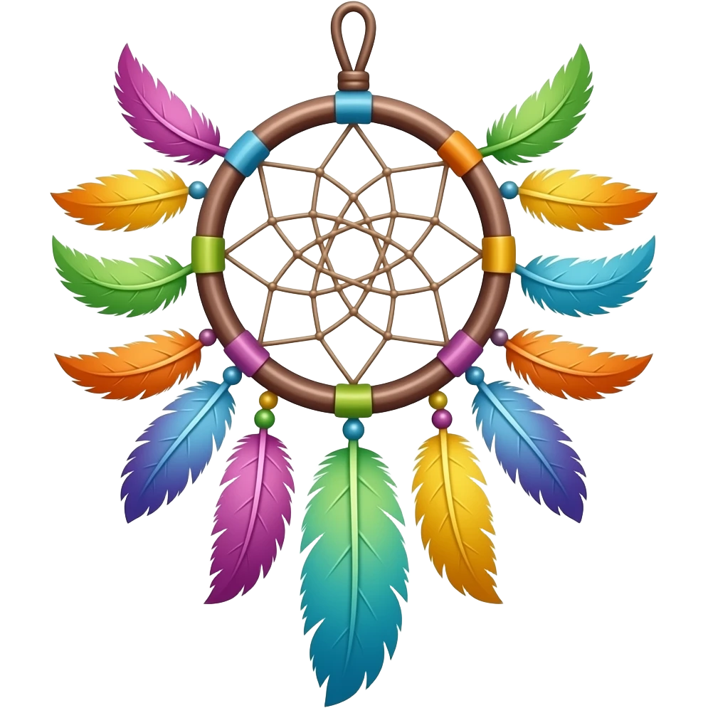 Rainbow dreamcatcher emoji