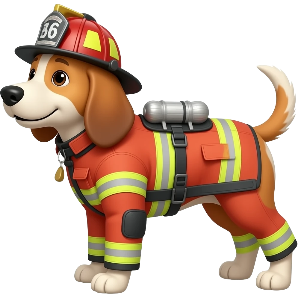 fireman dog emoji