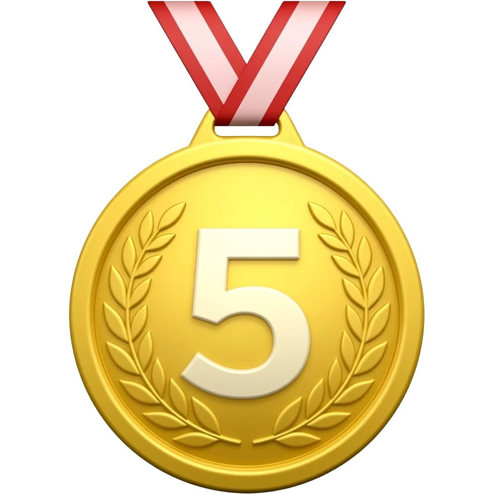 fifth place medal emoji