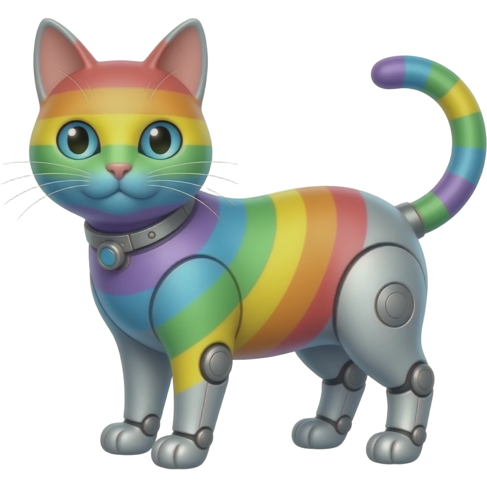Rainbow cat(android) emoji