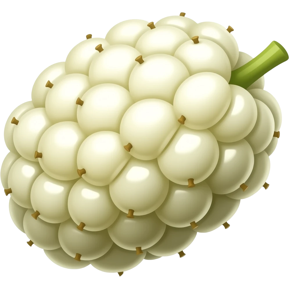 mulberry белый гроздь emoji
