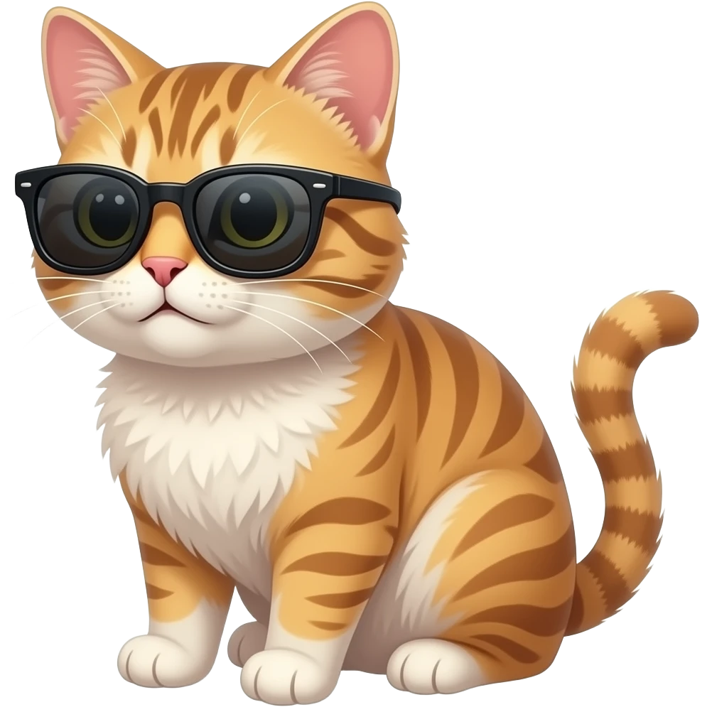 Cat wearing sunglasses emoji