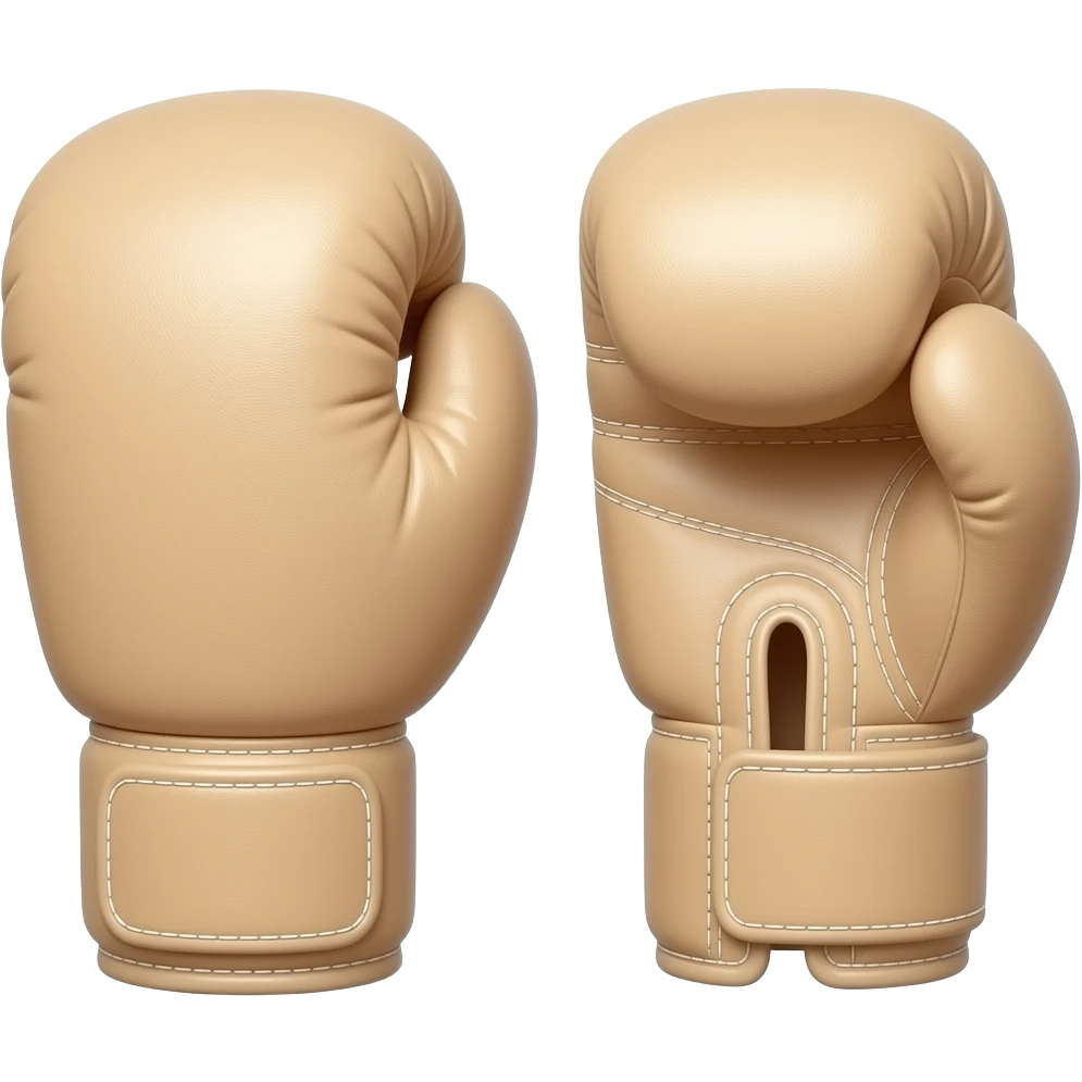 pastel beige boxing gloves emoji