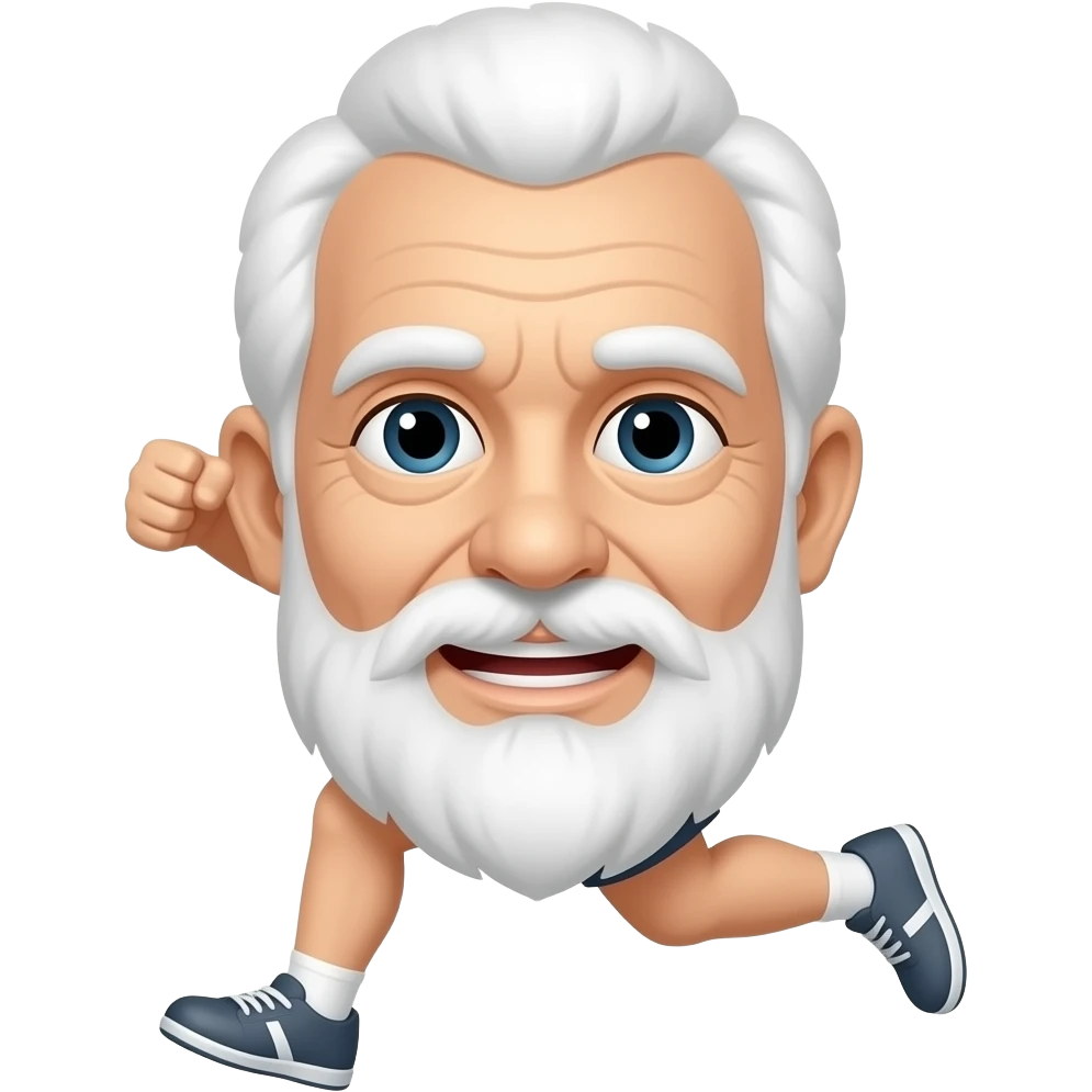 old man run emoji