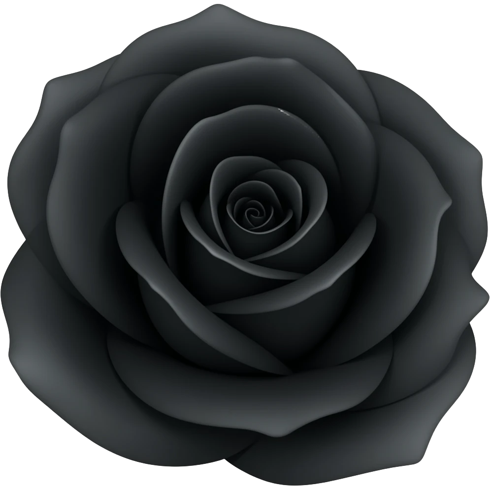 Black rose emoji
