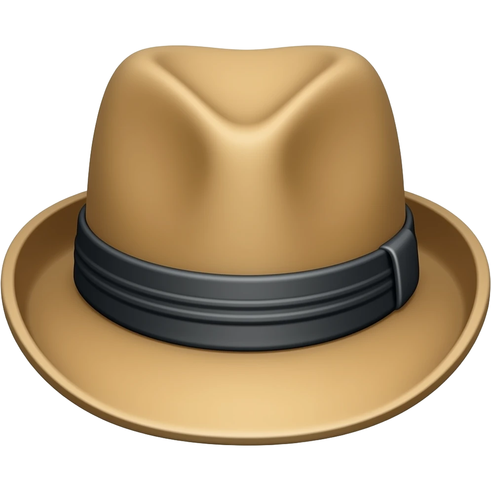 Sombrero volteao emoji