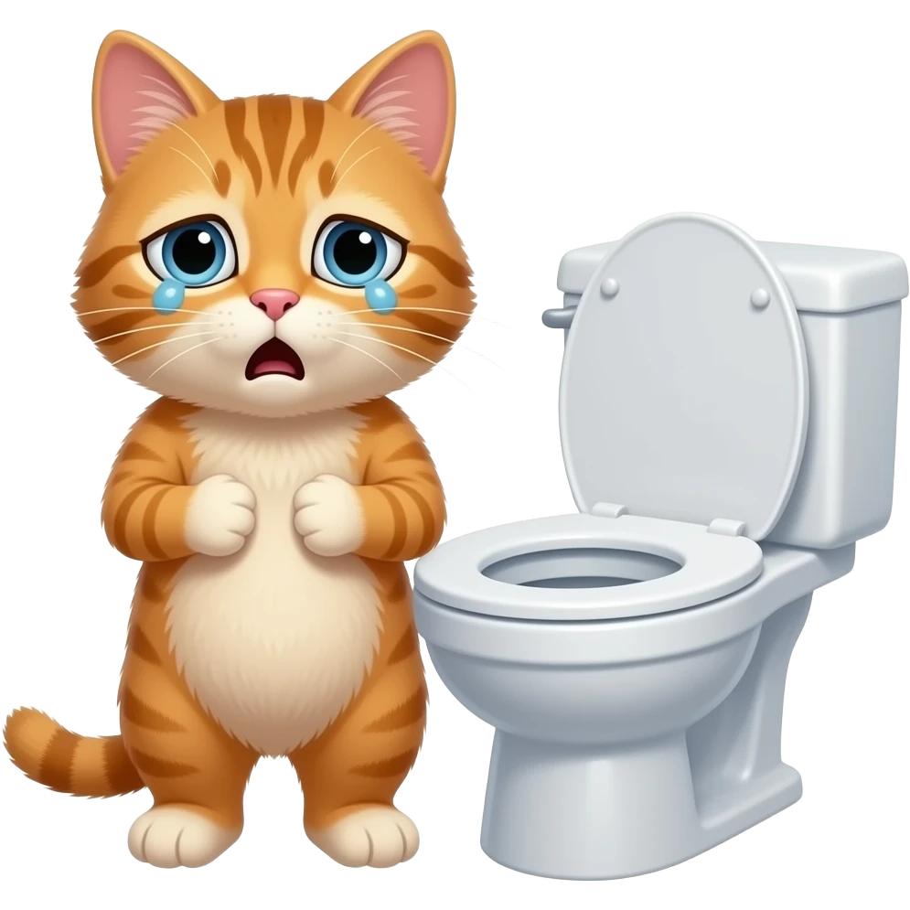Weary cat emoji on canva 89.0 ( 🐱+😱+🫪) (Paintmoji style) emoji