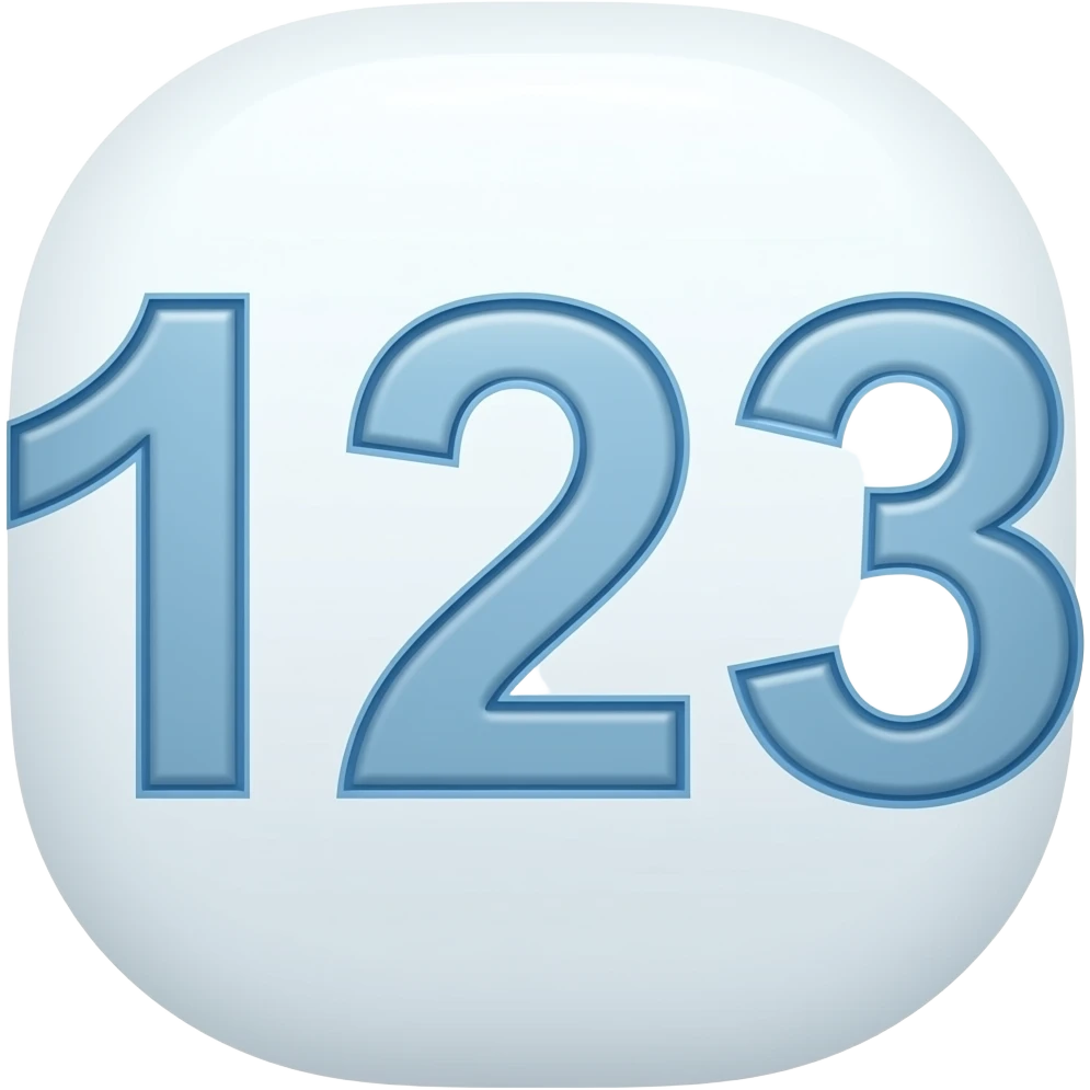 123 emoji