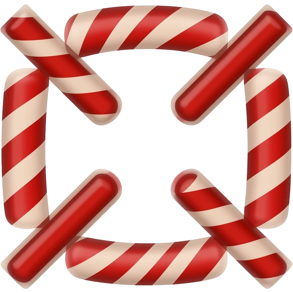 Red licorice Twizzlers emoji