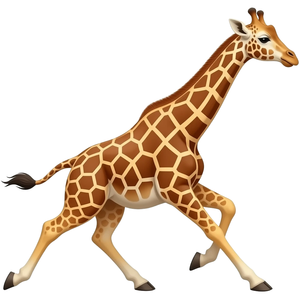Giraffe running emoji