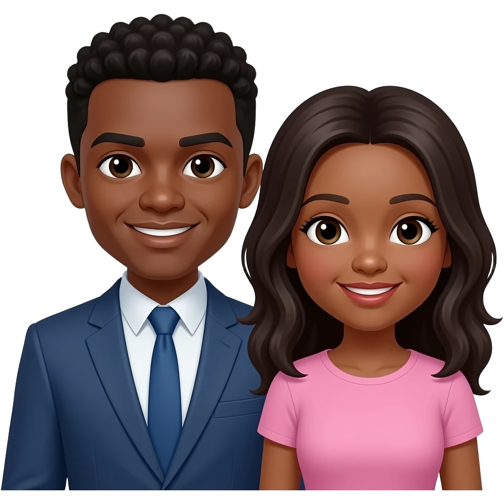 Black couple emoji