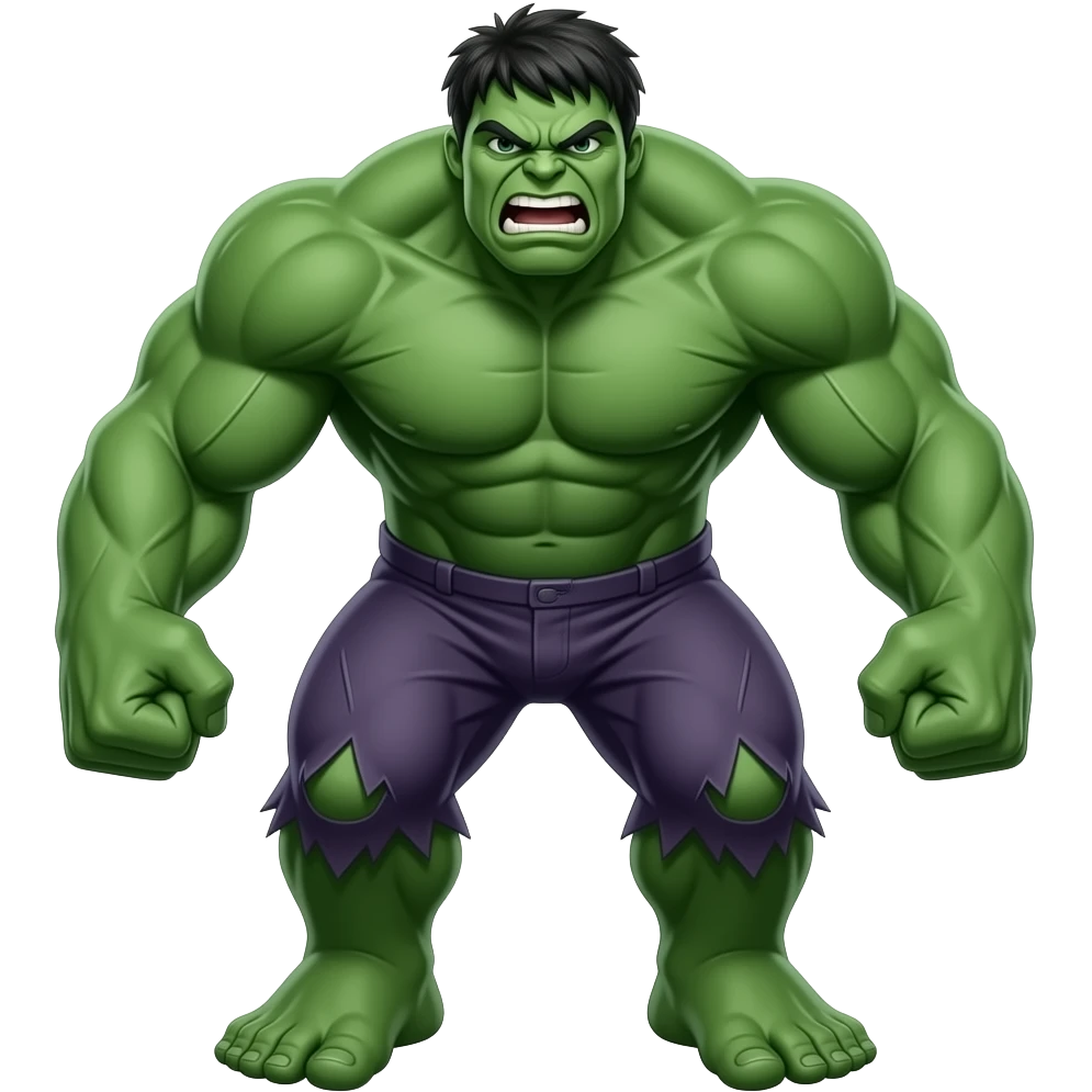 Hulk full body emoji