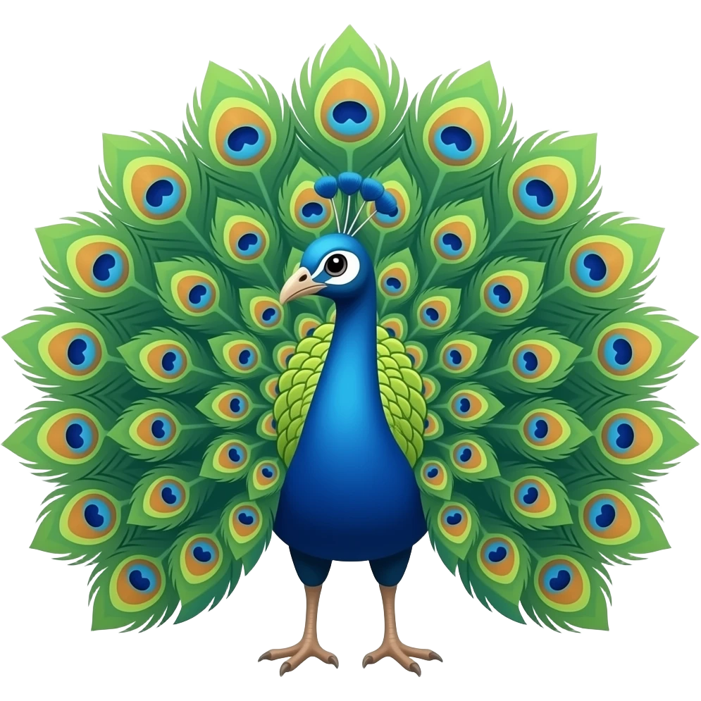Peacock emoji