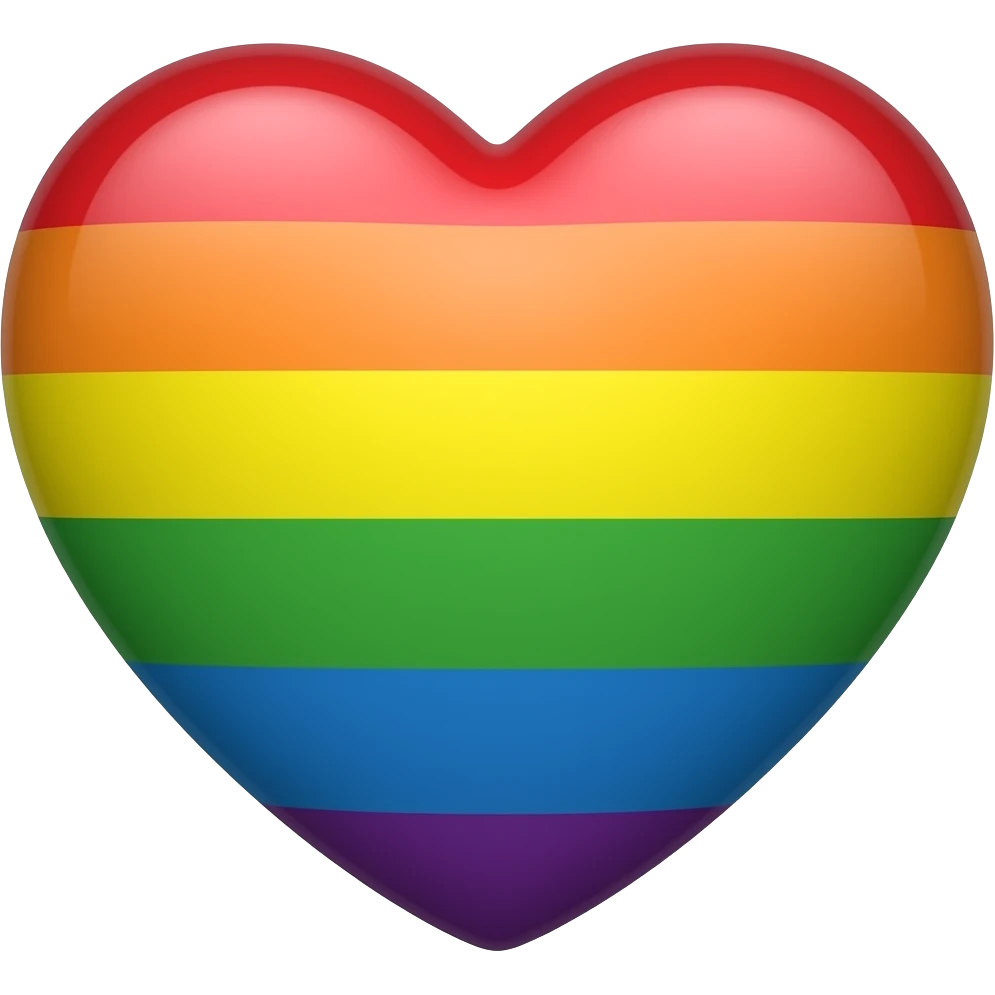 Rainbow heart emoji emoji
