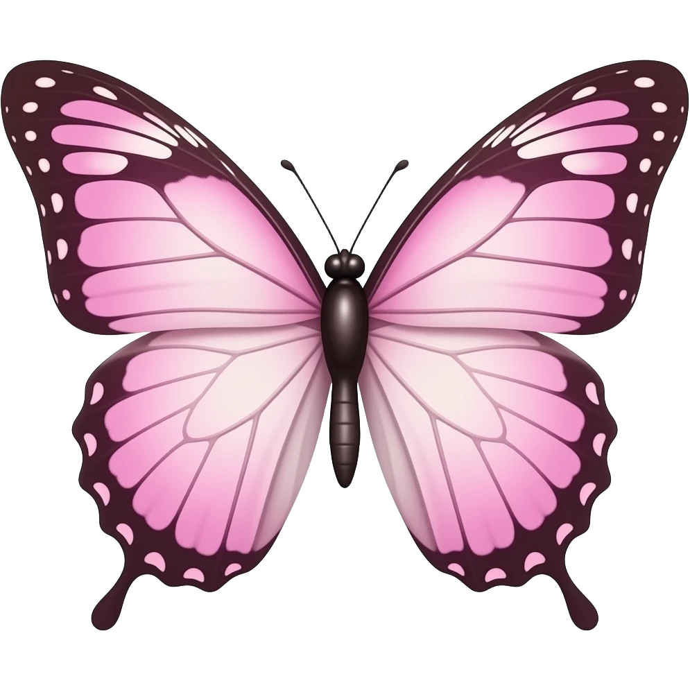 Borboleta rosa emoji