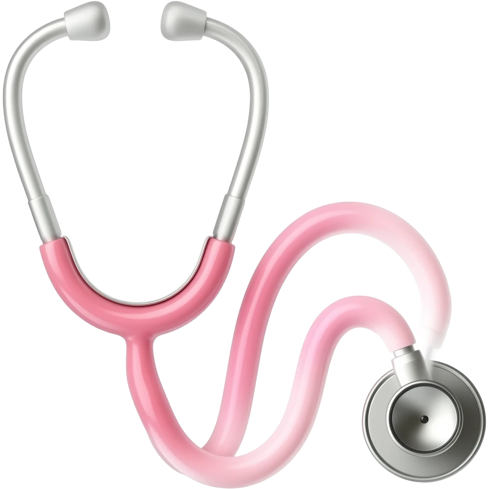 estetoscopio rosa emoji