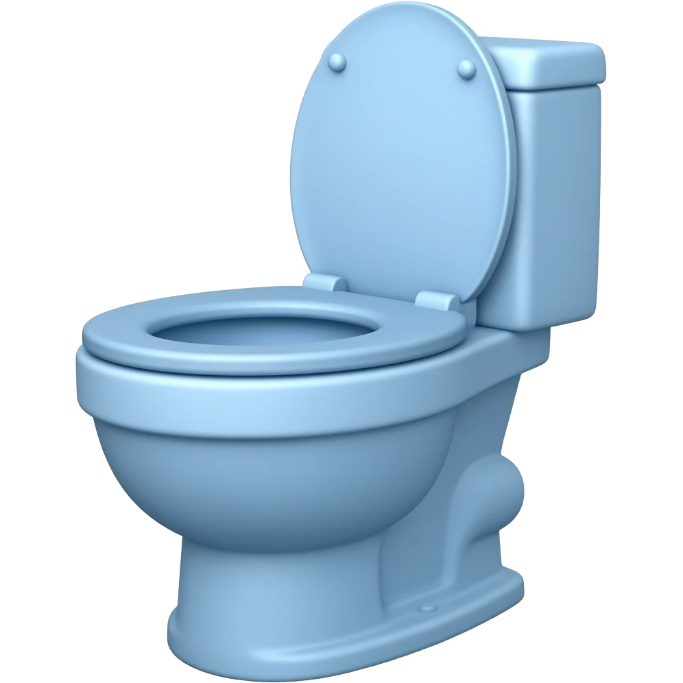blue toilet emoji