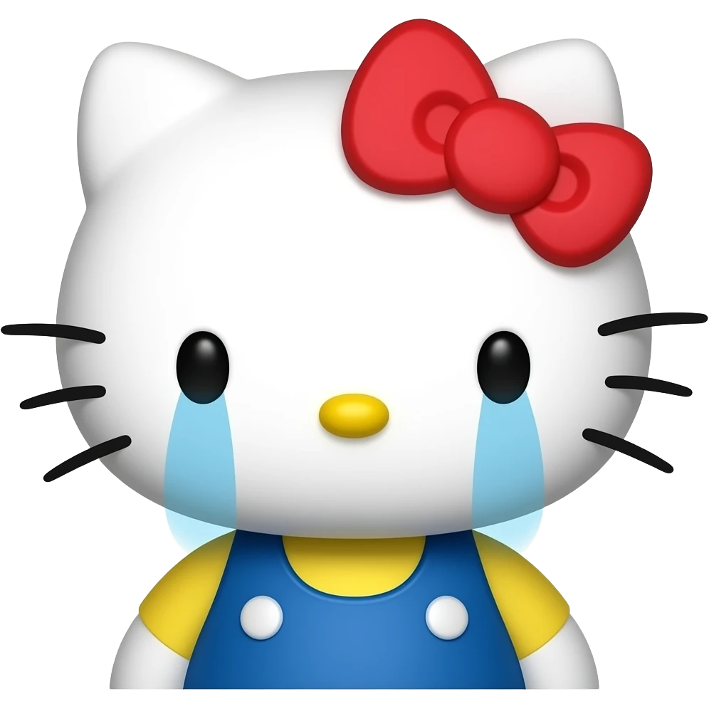 hello kitty SAD emoji