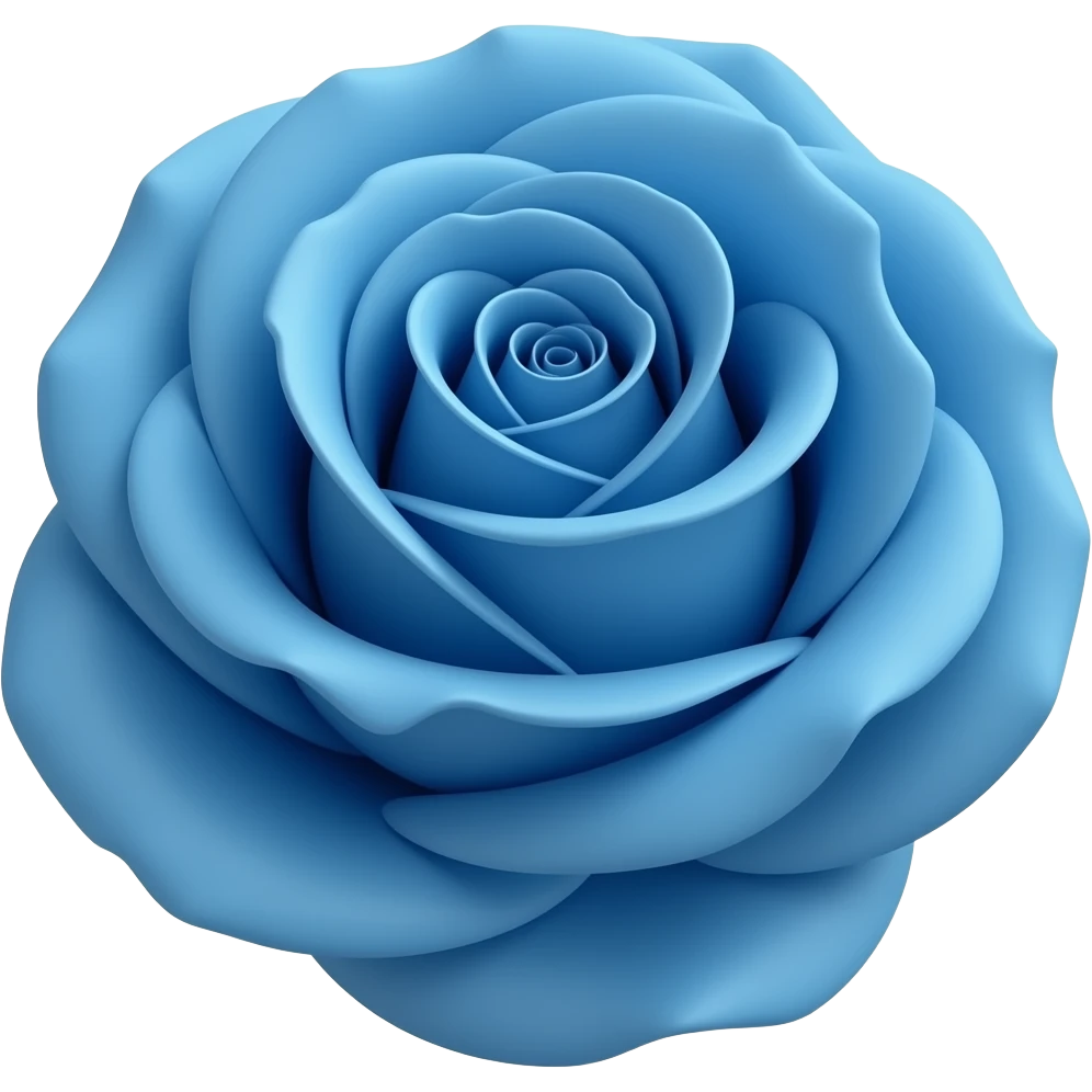 Blue rose emoji