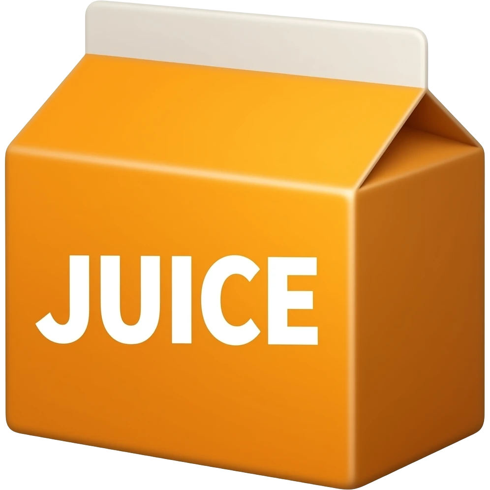 🧃 juice box with text JUICE emoji
