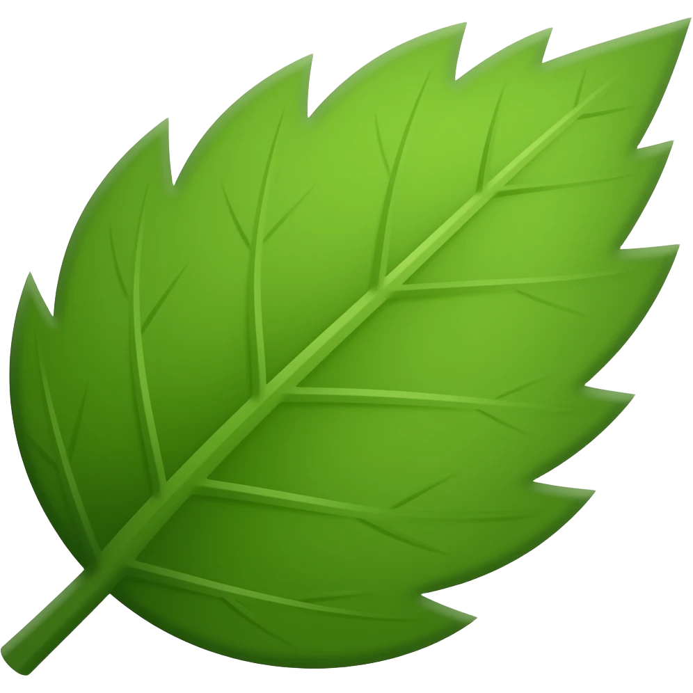green long leaf emoji