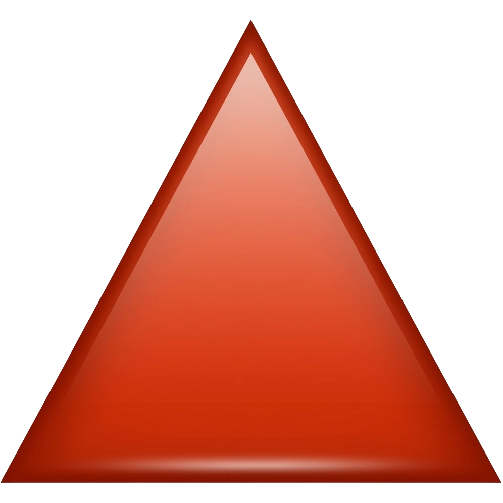 a red flag, triangle emoji