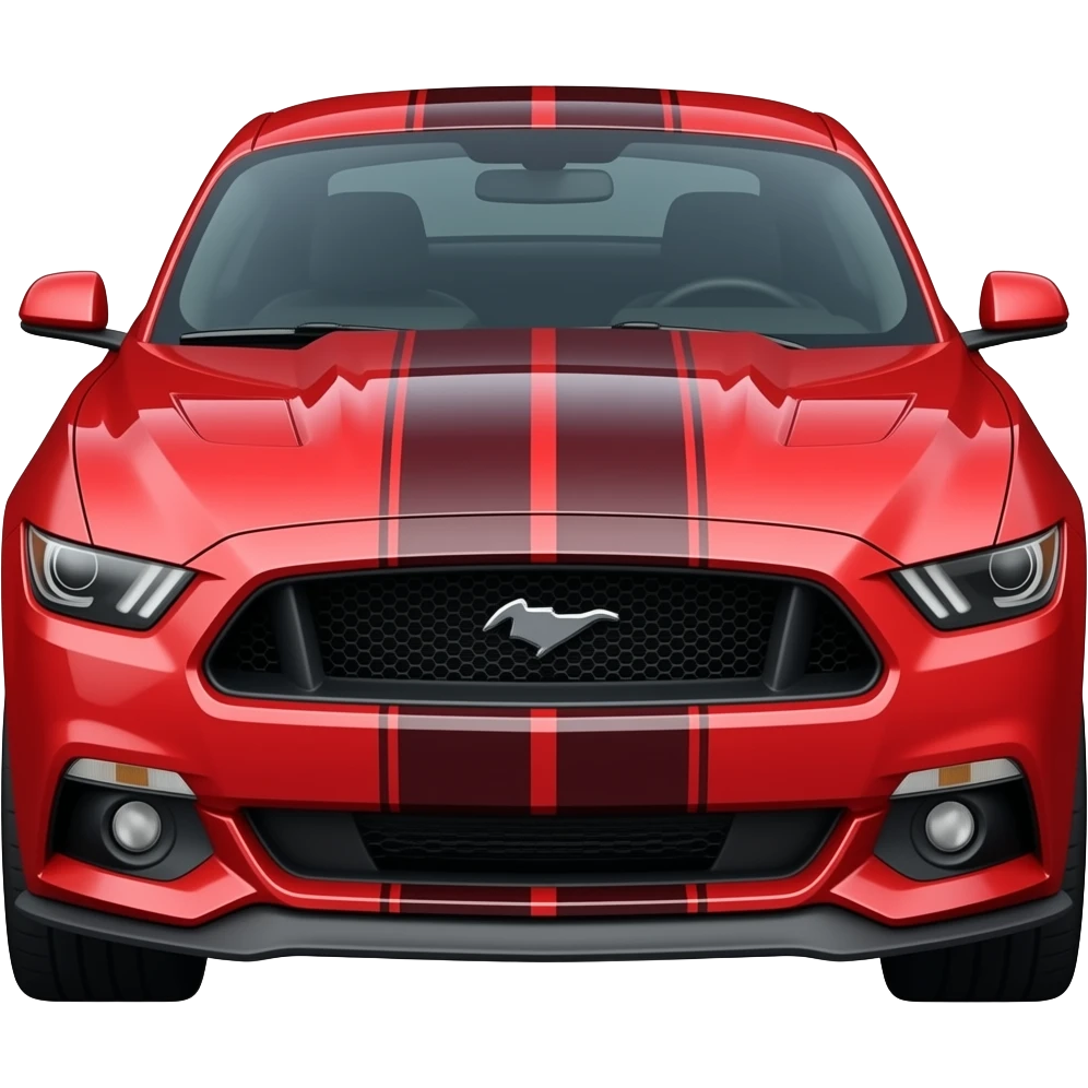 Ford mustang red emoji