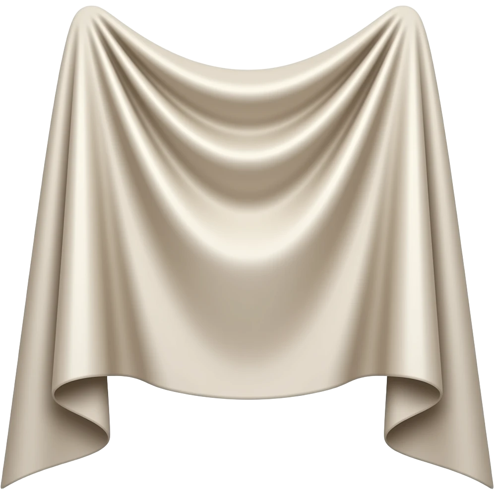 draped fabric emoji