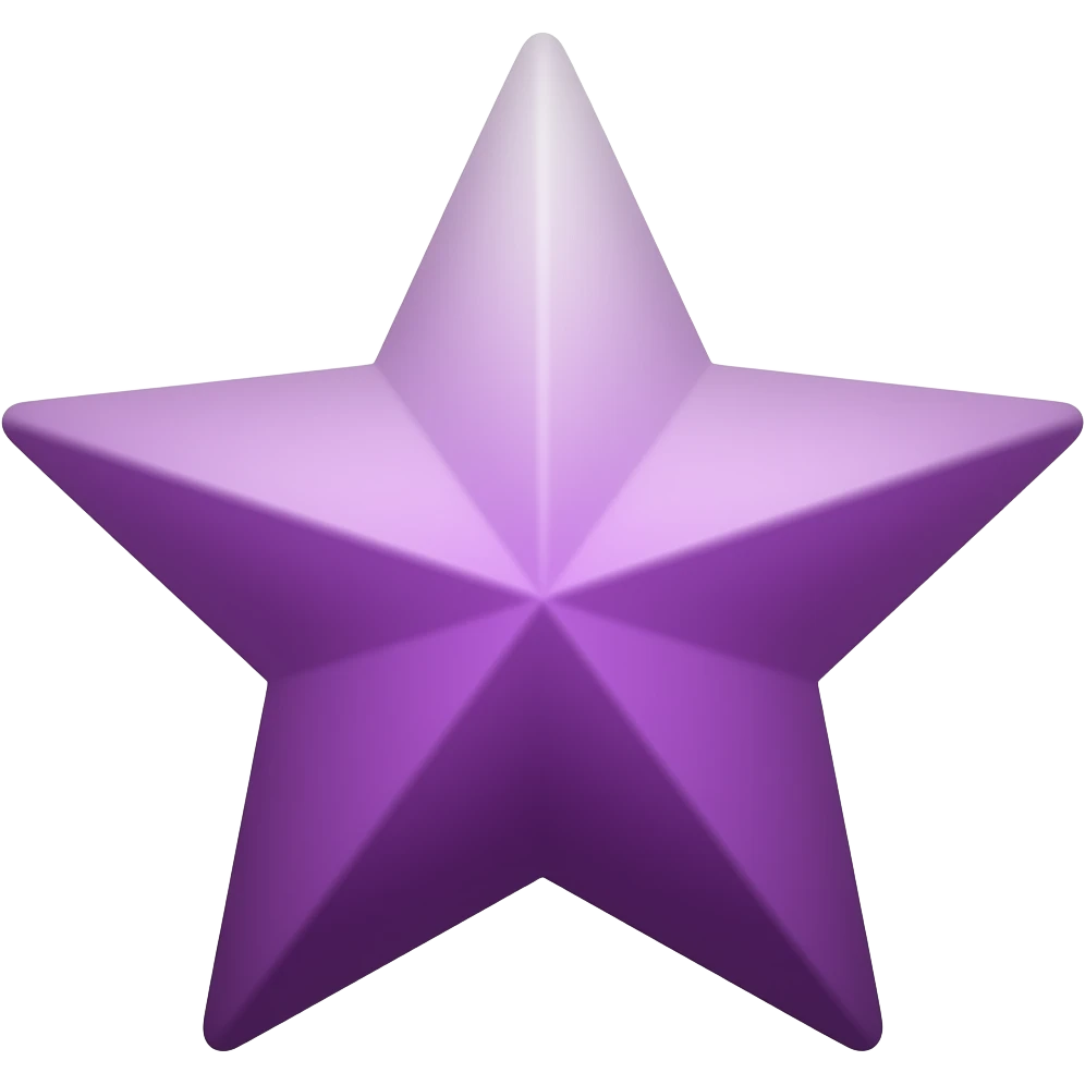two tone blended purple star emoji