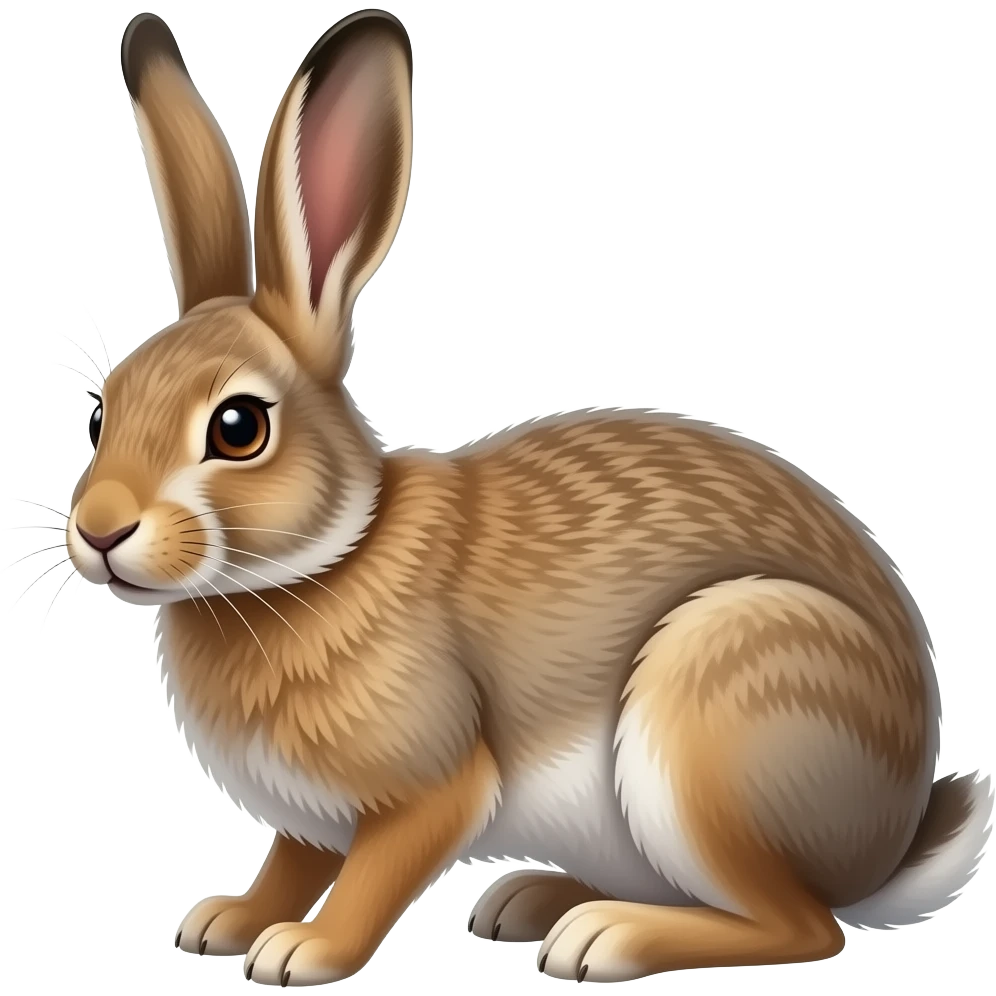 Mountain hare sick from allergy emoji