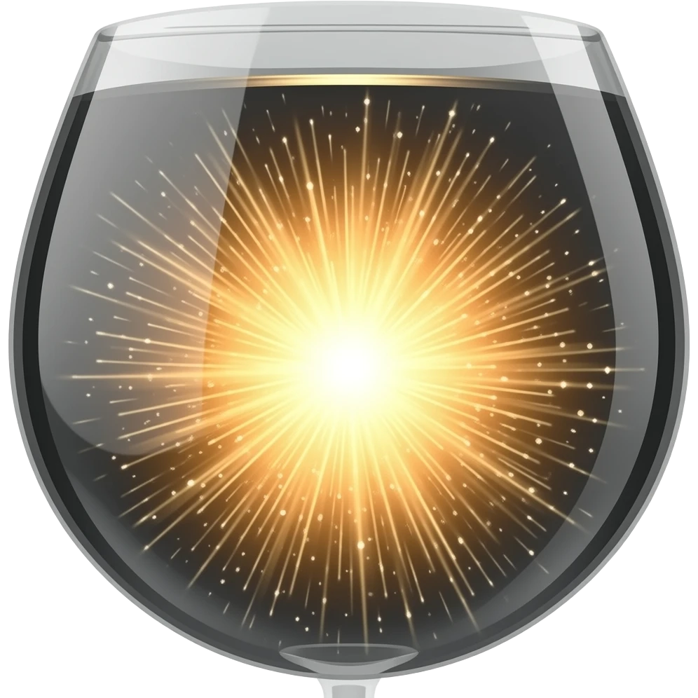 Hyper-realistic, Supernaova inside a champagne glass, cinematic lighting, Ultra real emoji