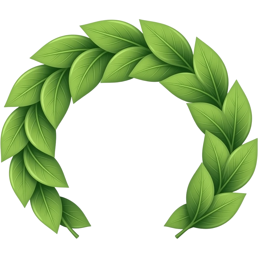 Leaf tiara emoji