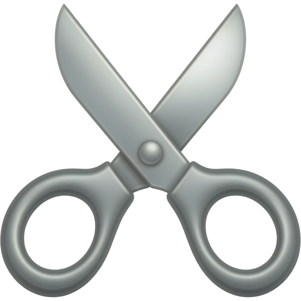 cartoonish style scissors game assert emoji