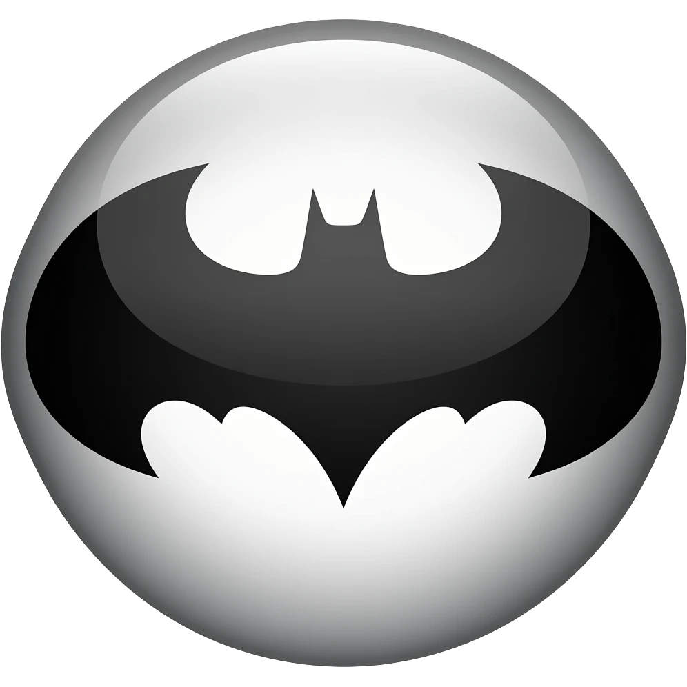 The movie "The Dark Knight" 2008 years logo PNG emoji
