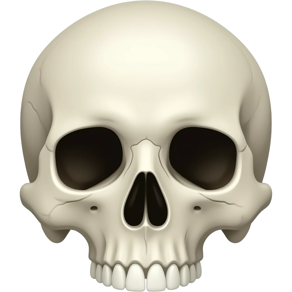 Une tête de mort emoji