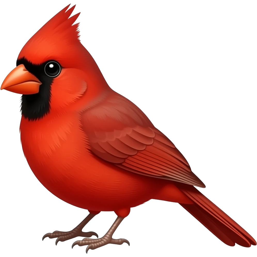 Red cardinal emoji