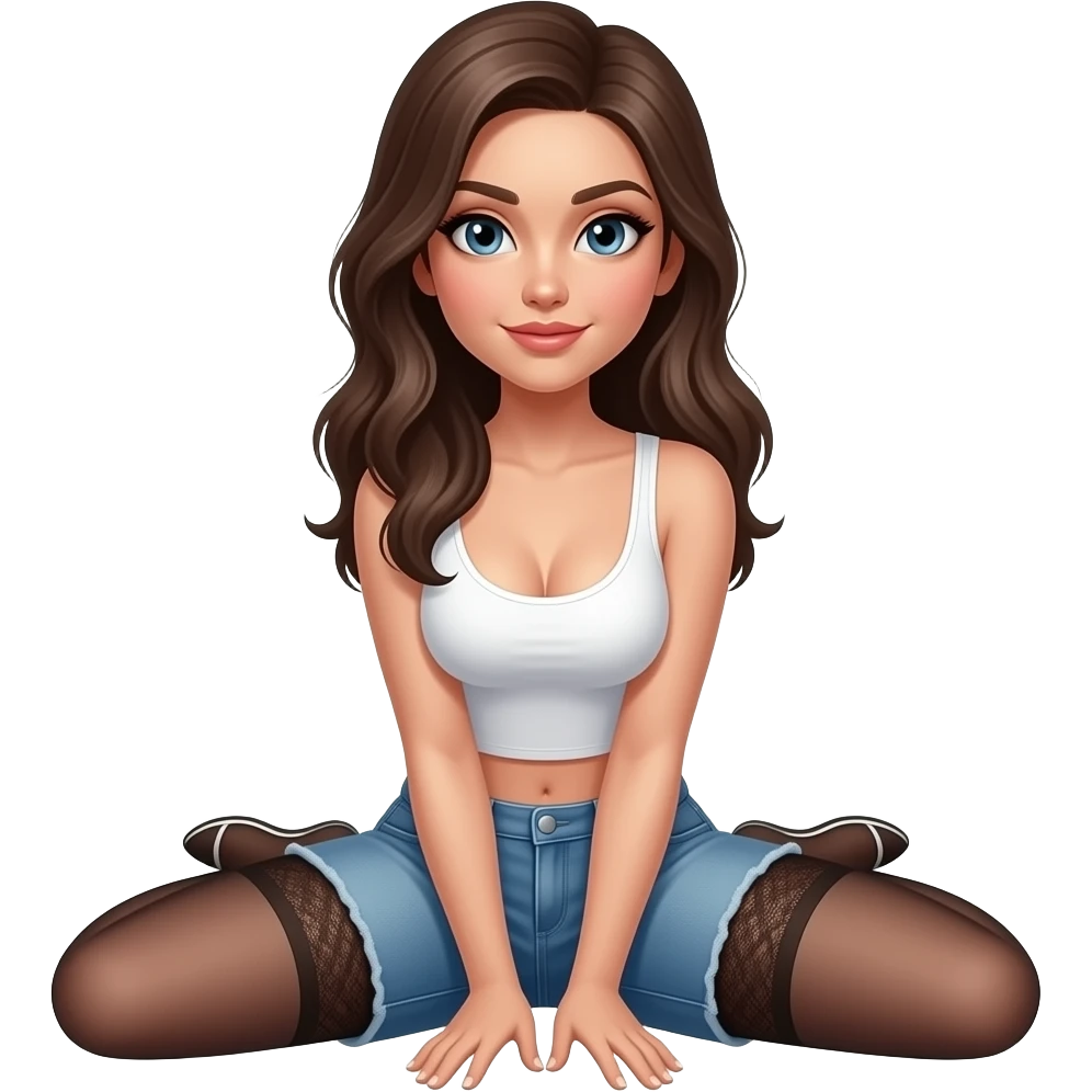 Sexy Spread legs lady emoji