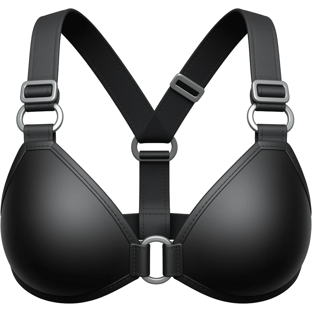 A Black chest harness emoji
