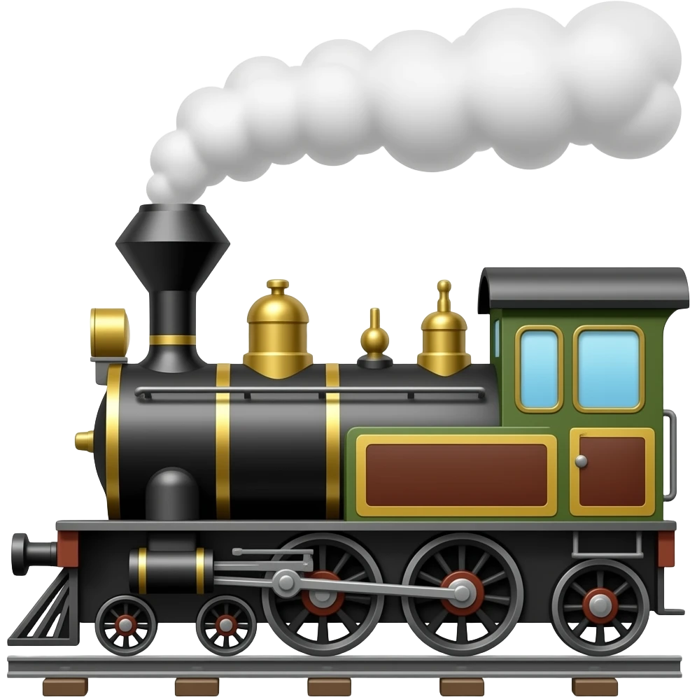 Steam train emoji