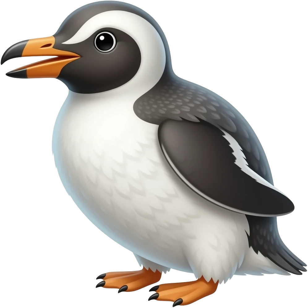 Great auk emoji