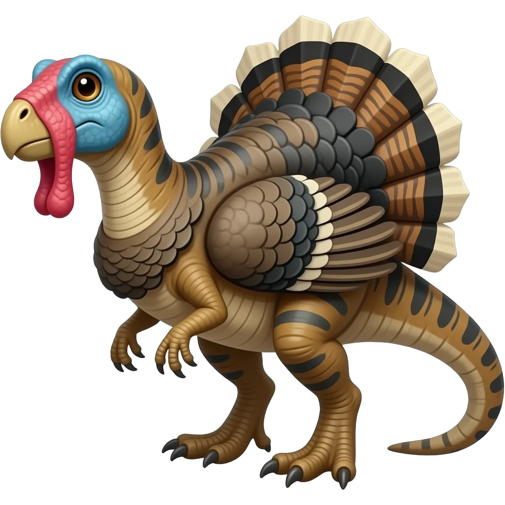 🦎 and🦃 hybrid🦖 emoji