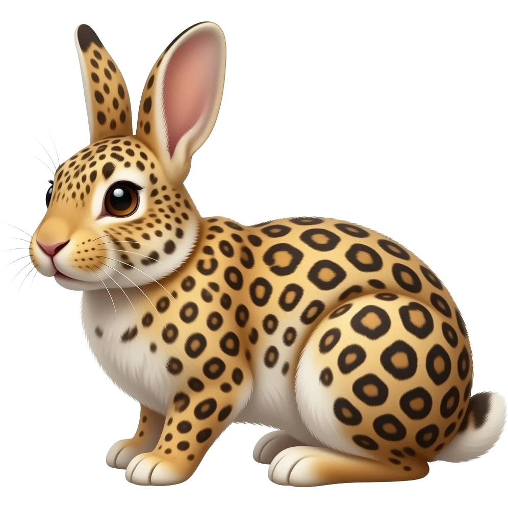 Leopard the rabbit emoji