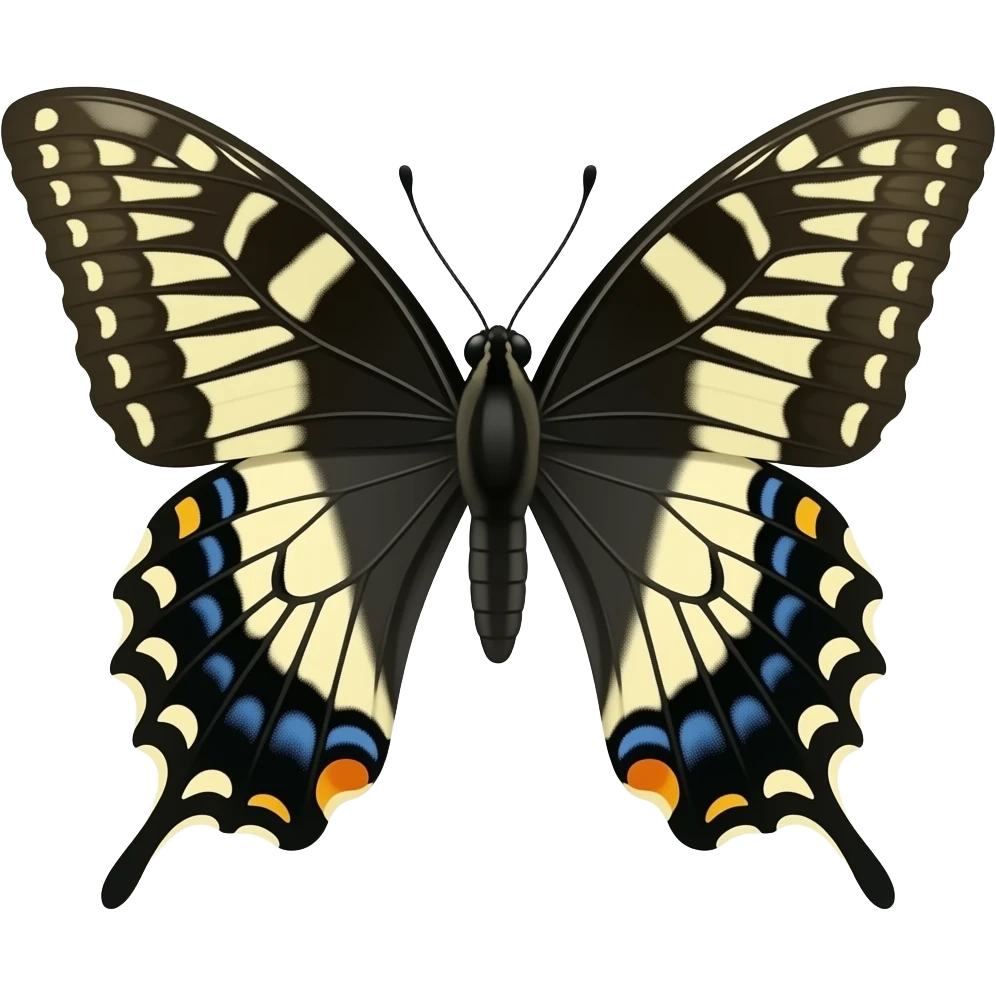 Trojan the butterfly emoji