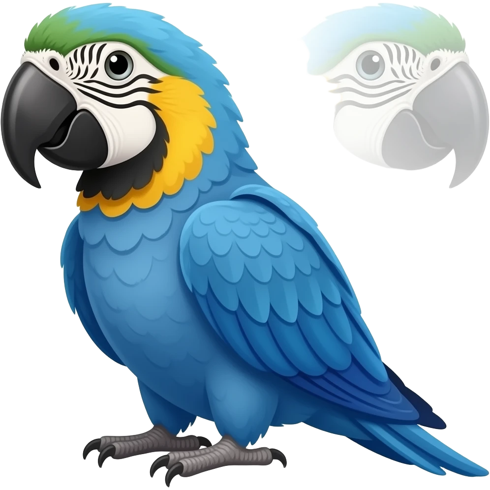 Arara azul emoji