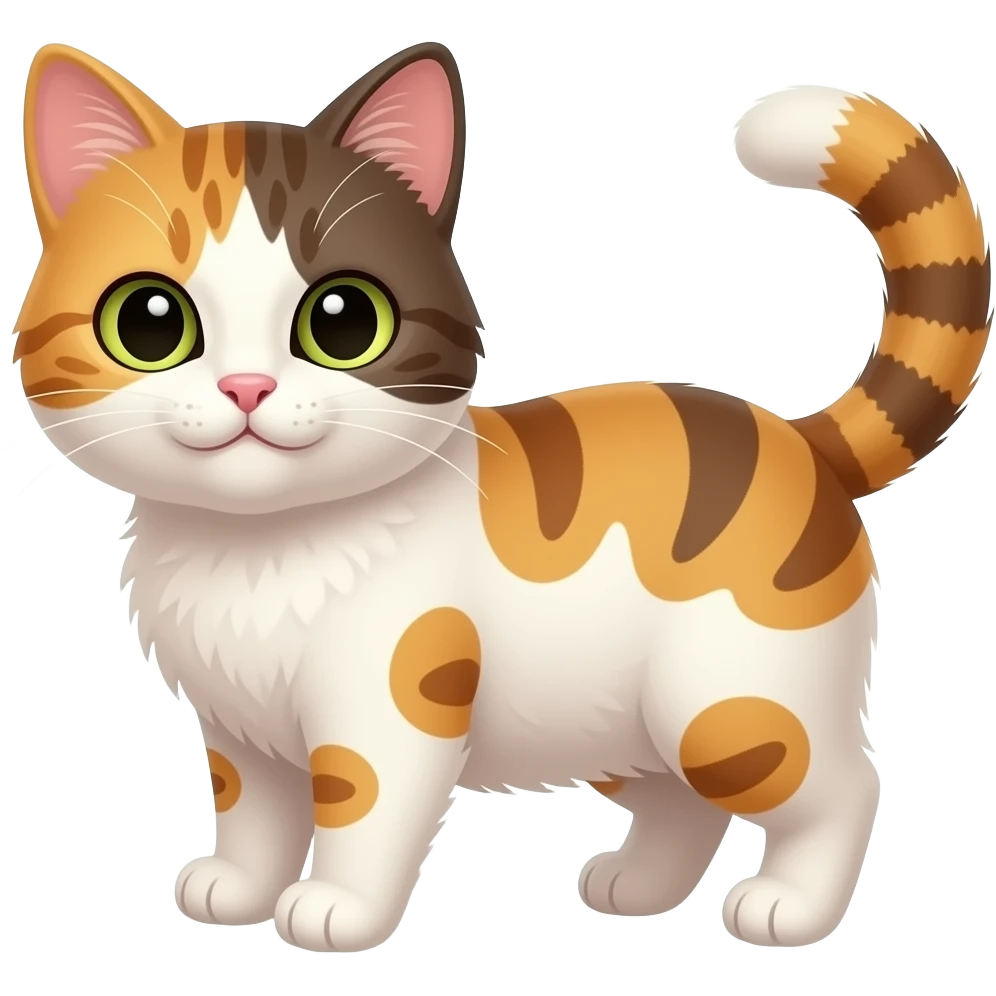 Tatlı bir kedi emoji